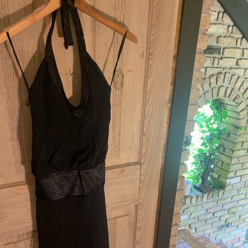 NWT HALTER TOP BLACK DRESS